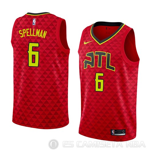 Camiseta Omari Spellman #6 Atlanta Hawks Statement 2018-19 Rojo - Haga un click en la imagen para cerrar